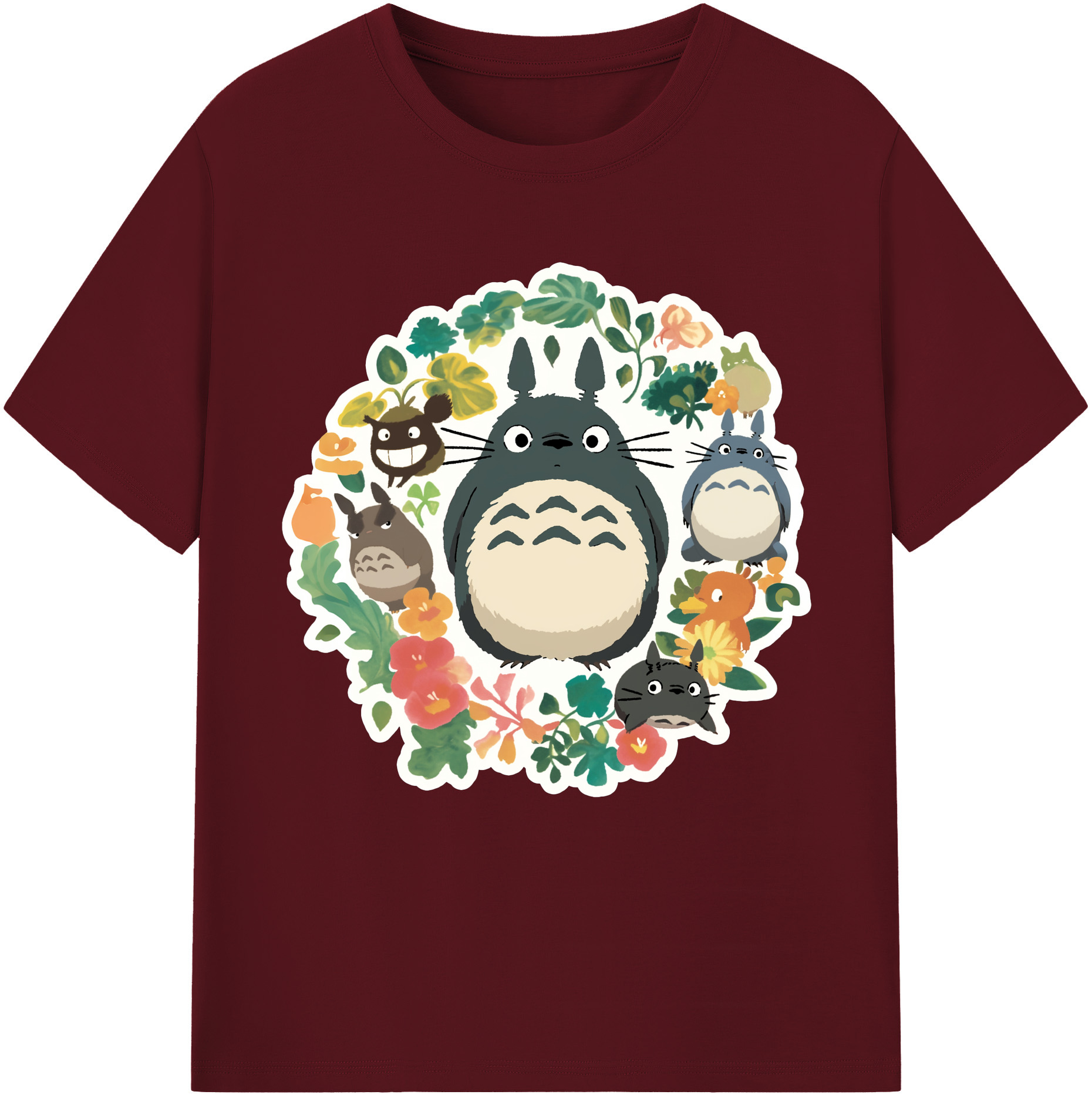 （画像用） となりのトトロ 草壁メイ 草壁サツキ My Neighbor Totoro Satsuki Kusakabe Mei Kusakabe 綿100％半袖Tシャツ（フロントプリント）